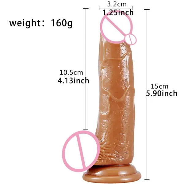 Clear TPE dildo vibrant color options for intimate products
